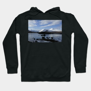 snow covered Black Mount (194 ) , the Highlands , Scotland Hoodie